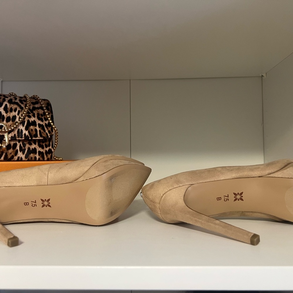 Bcbgeneration Beige Platform Heels - image 5